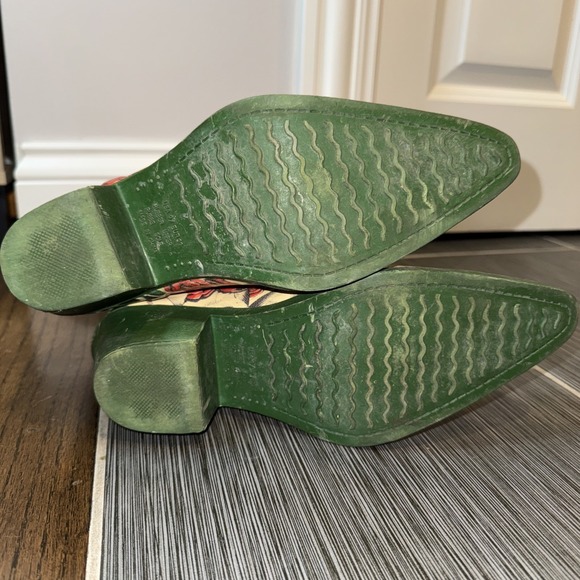 Nomad Womens 9 Rain Boots Skull Skeleton Rose Snip Toe Cowboy‎ Western EUC $128 - Picture 8 of 8